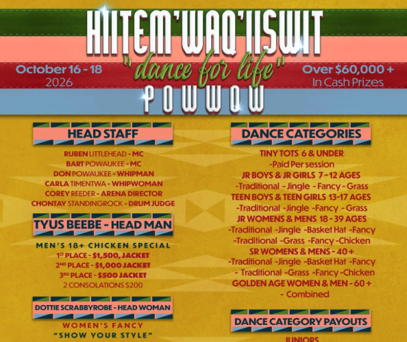 HIITEM’WAQ’IISWIT Pow Wow 2026