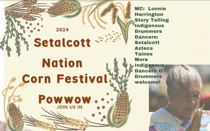 Setalcott Nation Corn Festival Pow Wow 2024 Pow Wow Calendar