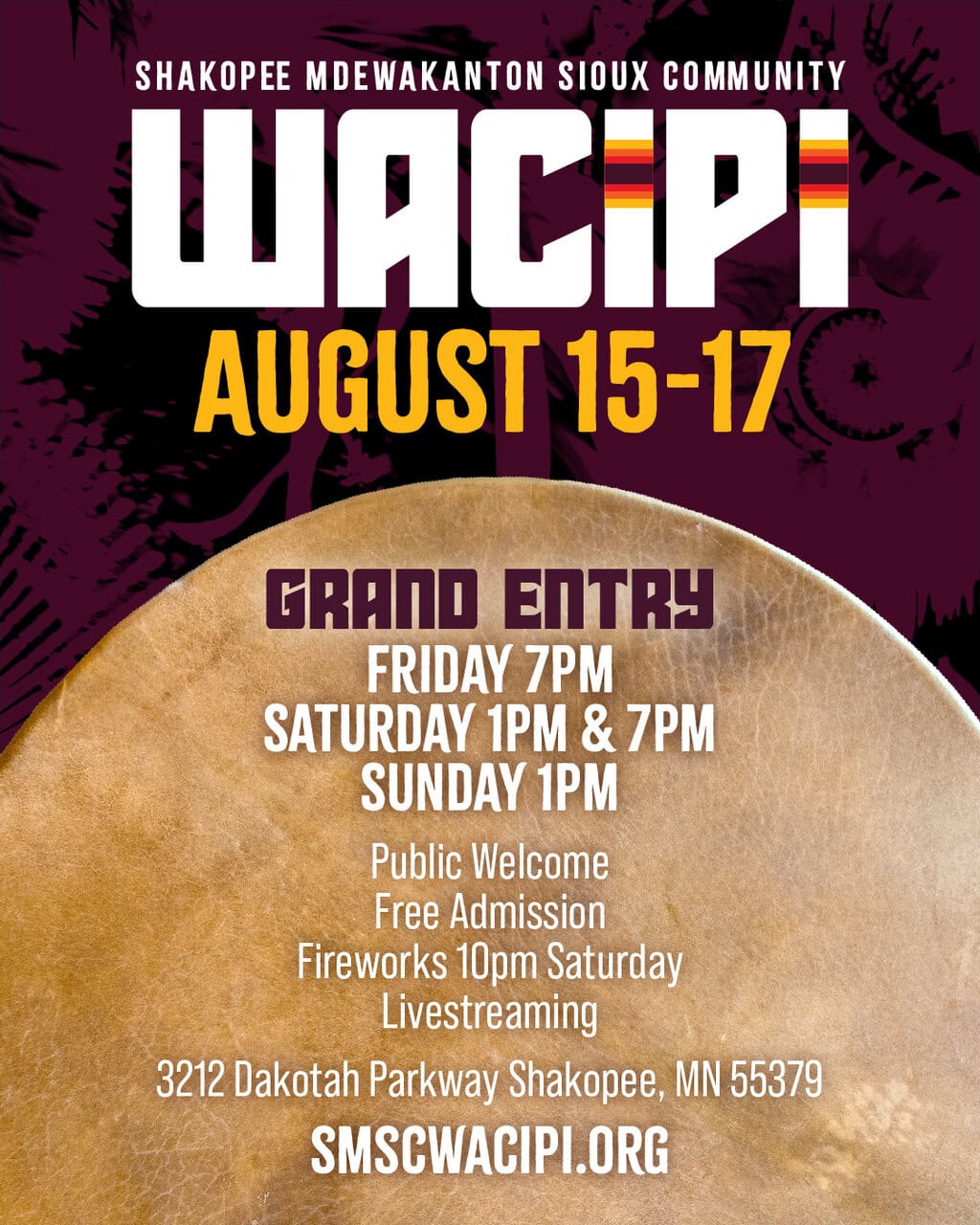 Shakopee Mdewakanton Sioux Community Wacipi 2025