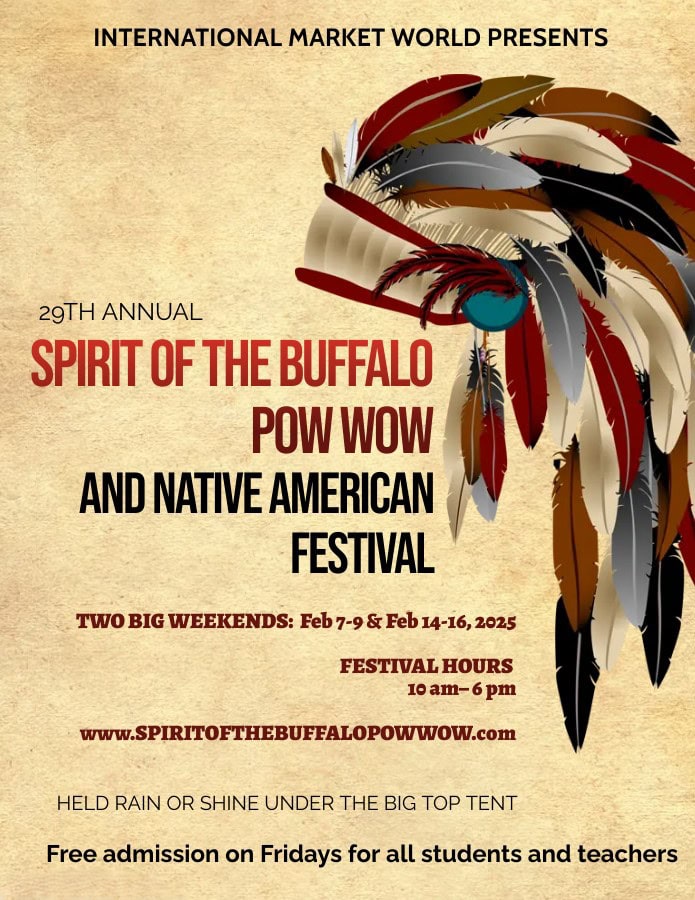 29th Annual Spirit of the Buffalo Pow Wow 2025 2 weekend event Pow