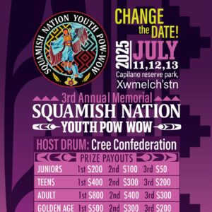3rd Annual Memorial Squamish Nation Youth Pow Wow 2025