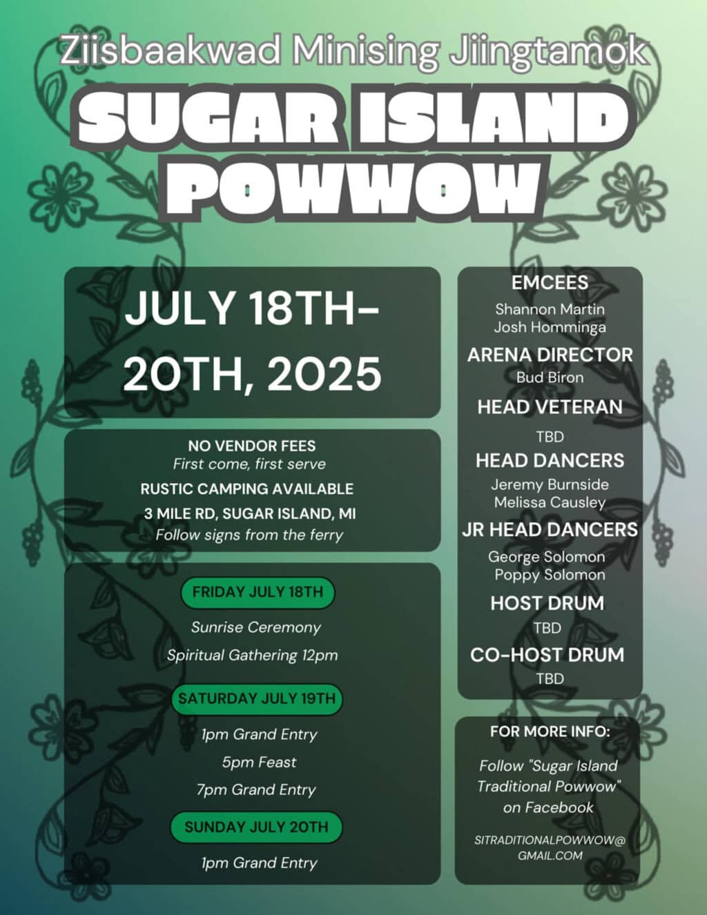Sugar Island Pow Wow 2025