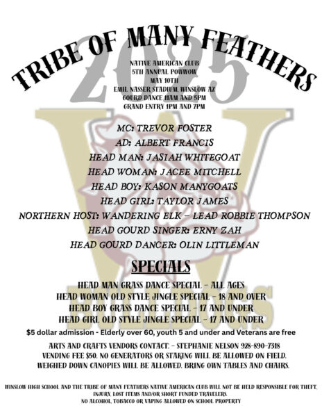 Tribe of Many Feathers Native American Club 5th Annual Pow Wow 2025