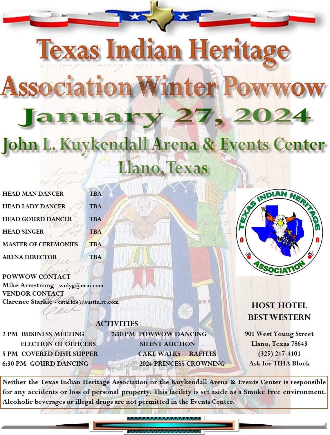 Texas Indian Heritage Association Winter Pow Wow 2024 Pow Wow Calendar