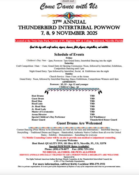 36th Annual Thunderbird Intertribal Pow Wow 2025 36th Annual Thunderbird Intertribal Pow Wow 2025