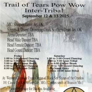 Trail of Tears Pow Wow 2025
