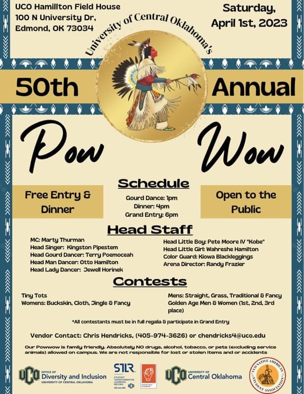 University of Central Oklahoma 50th Annual Pow Wow 2023