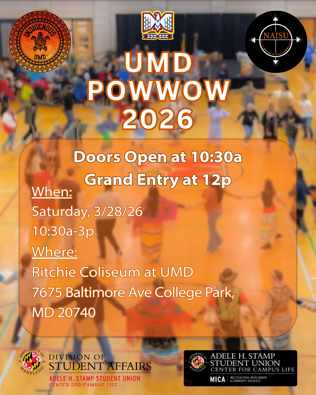 UMD (University of Maryland) Pow Wow 2026