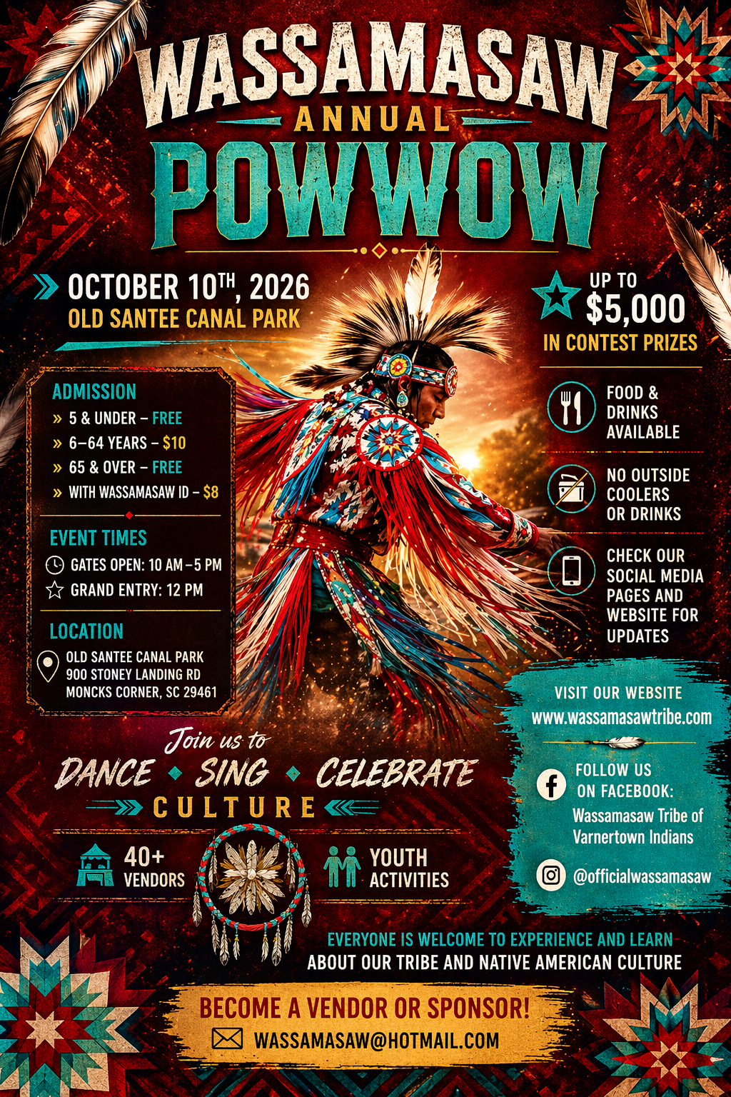 Wassamasaw Annual Pow Wow 2026