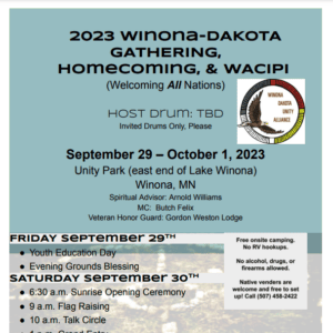 Winona-Dakota Gathering, Homecoming & Wacipi 2023