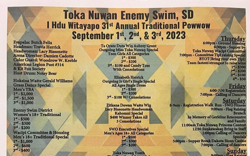 Toka Nuwan Enemy Swim I Hdu Witayapo 31st Annual Traditional Pow Wow 2023
