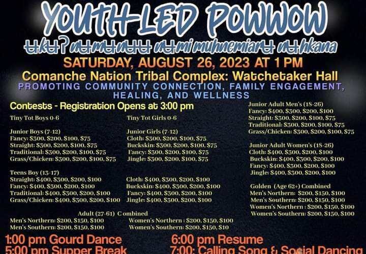 Youth Led Pow Wow (Comanche Nation) 2023