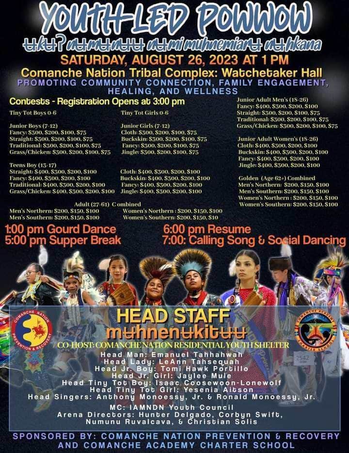 Youth Led Pow Wow (Comanche Nation) 2023
