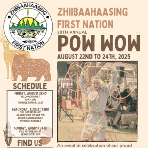 Zhiibaahaasing 29th Annual Pow Wow 2025