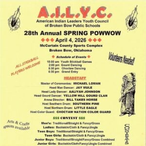 28th Anual A.I.L.Y.C. Spring Pow Wow 2026