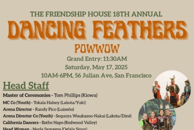 Friendship House 18th Annual Dancing Feathers Pow Wow 2025