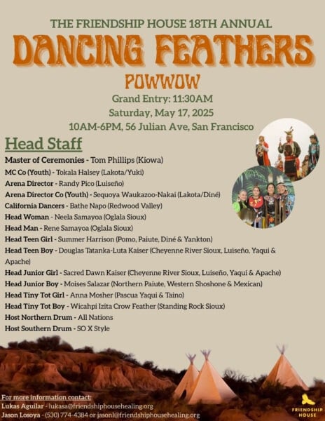 Friendship House 18th Annual Dancing Feathers Pow Wow 2025