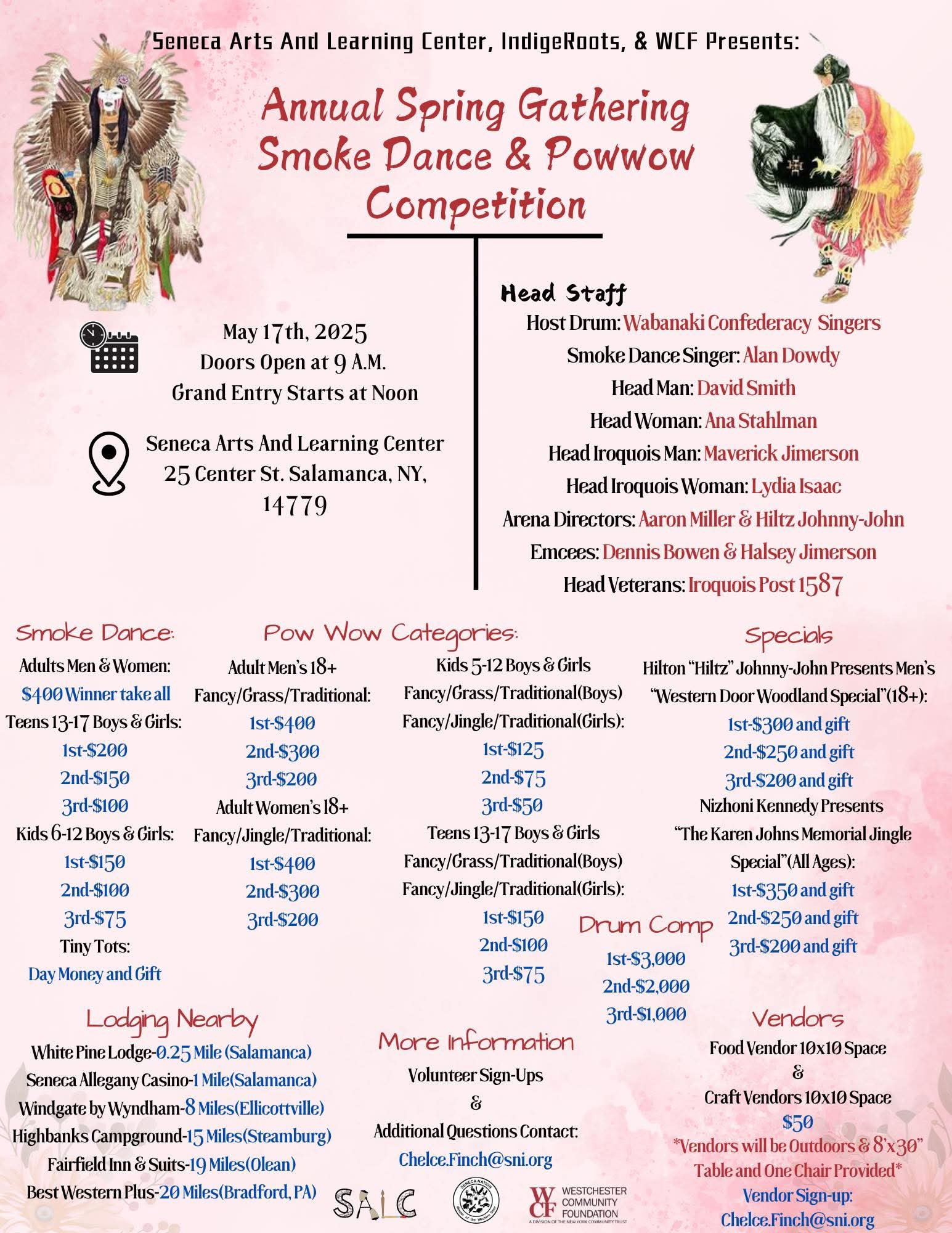 Seneca Nation Annual Spring Gathering Smoke Dance & Pow Wow Competition 2025