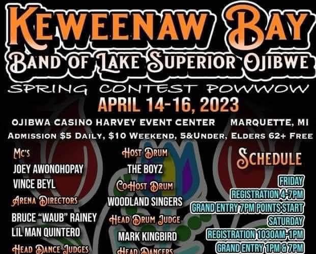 Keweenaw Bay Band of Lake Superior Ojibwe Spring Contest Pow Wow 2023