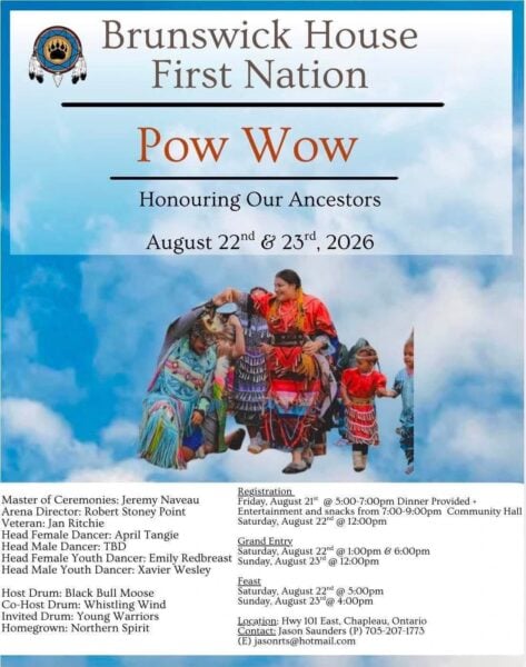 Brunswick House First Nation Pow Wow 2026