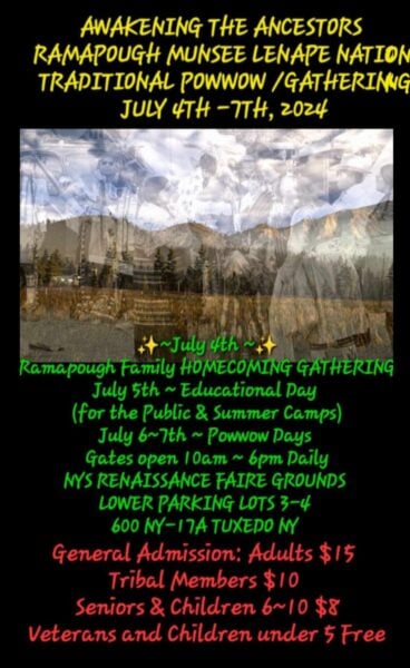 Awakening the Ancestors Ramapough Lenape Nation Traditional Pow Wow/Gathering 2024