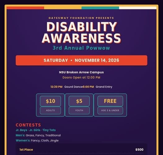 Gatesway 3rd Annual Disability Awareness Pow Wow 2026