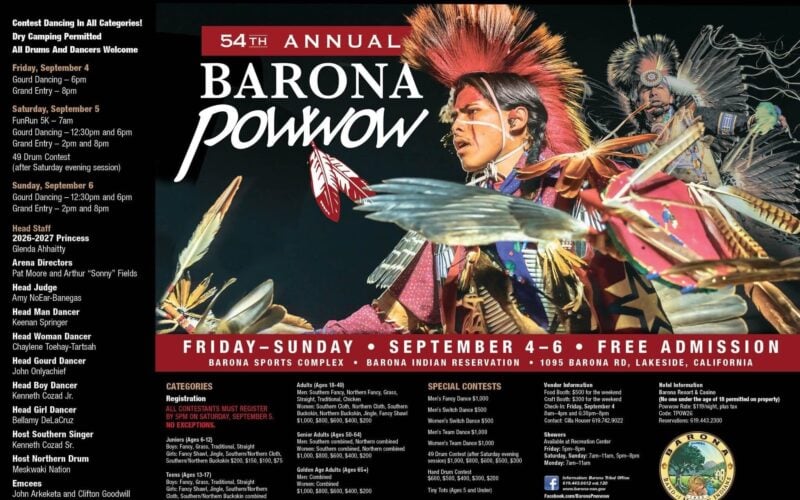 54thAnnual Barona Pow Wow 2026