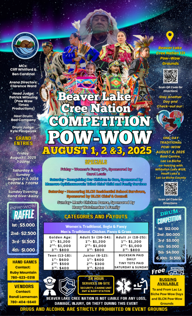 Beaver Lake Cree Nation Competition Pow Wow 2025