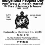 Berkeley's 34th Annual Indigenous Peoples Day Pow Wow & Indian Market 2026