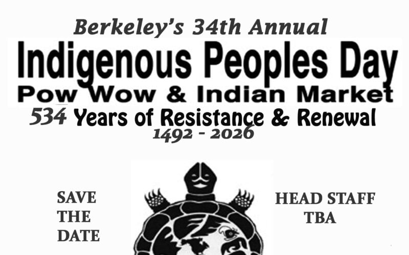 Berkeley’s 34th Annual Indigenous Peoples Day Pow Wow & Indian Market 2026