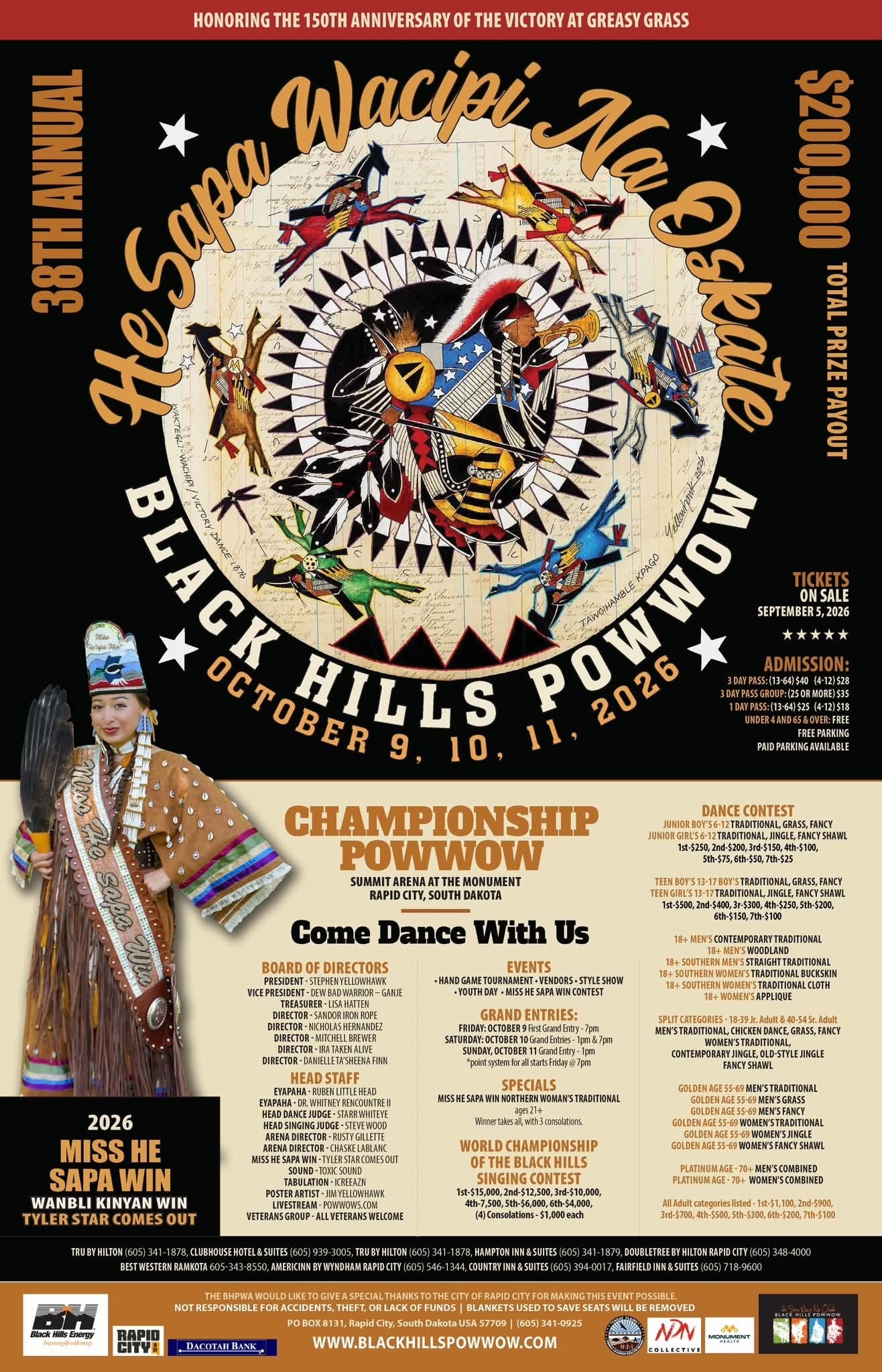 38th Annual Black Hills Pow Wow 2026