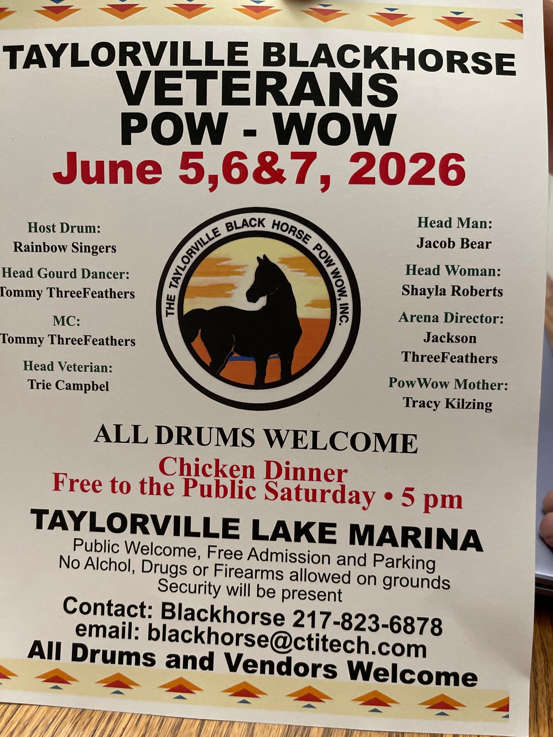 Taylorville Black Horse Veterans Pow Wow 2026