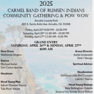 Carmel Band of Rumsen Indians Community Gathering & Pow Wow 2025