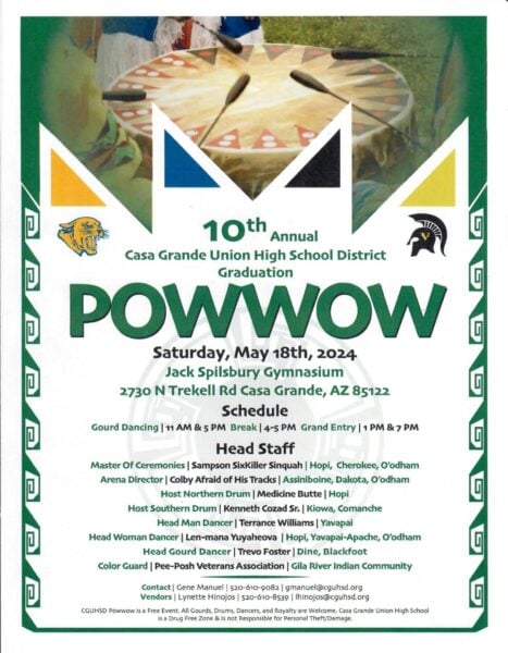 Casa Grande Union High School Pow Wow 2024