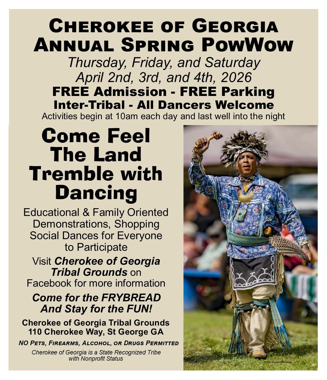 Cherokee of Georgia Annual Spring Pow Wow 2026