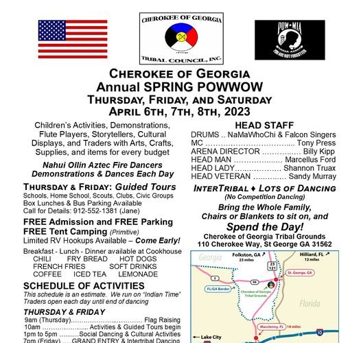 Cherokee of Georgia Annual Spring Pow Wow 2023