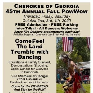 Cherokee of Georgia 45th Annual Fall Pow Wow 2025