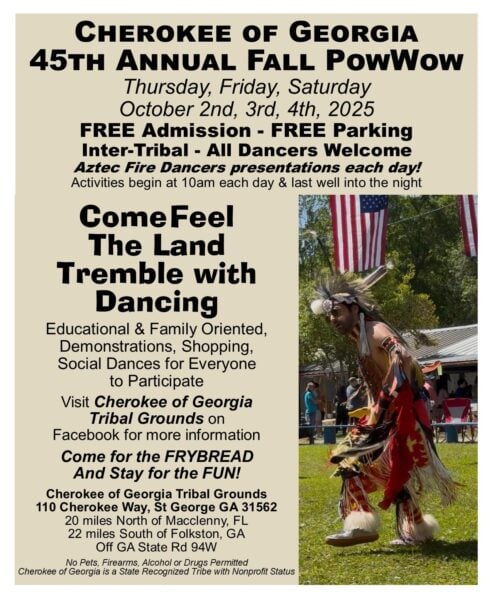 Cherokee of Georgia 45th Annual Fall Pow Wow 2025 Cherokee of Georgia 45th Annual Fall Pow Wow 2025