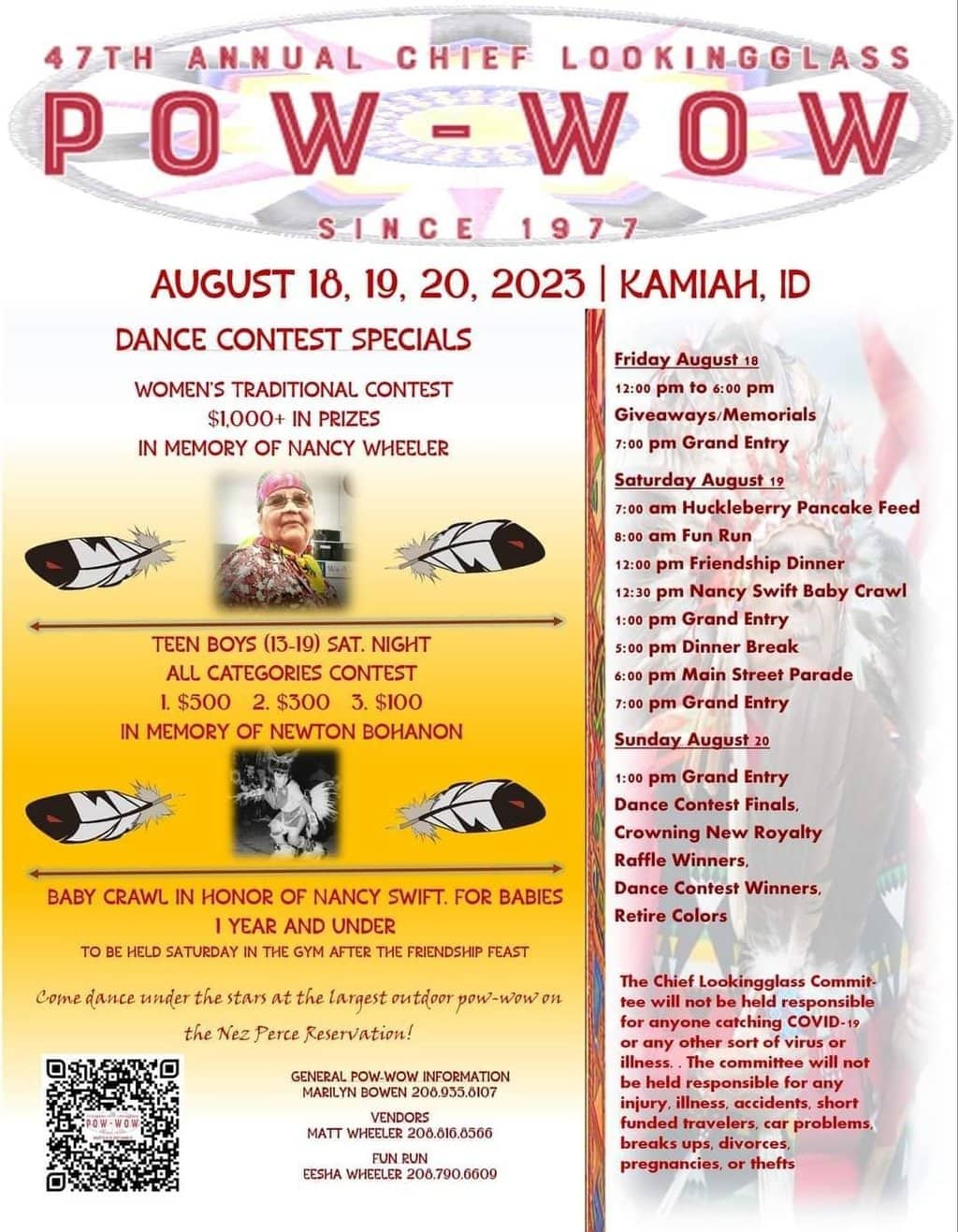 47th Annual Chief Looking Glass Pow Wow 2023