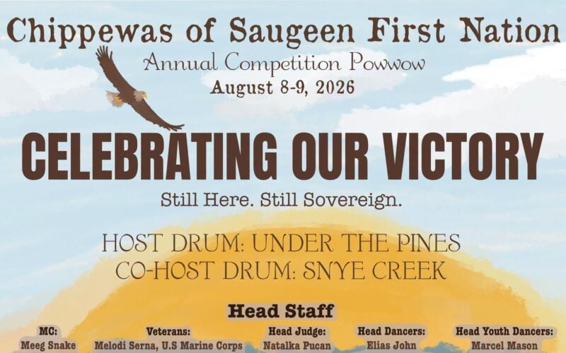 Chippewas of Saugeen First Nation Annual Competition Pow Wow 2026
