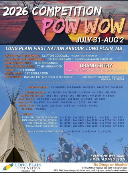 2026 Competition Pow Wow (Long Plain, MB)