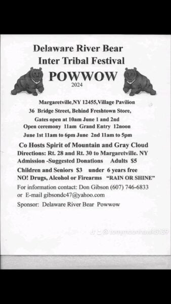 Delaware River Bear Pow Wow 2024