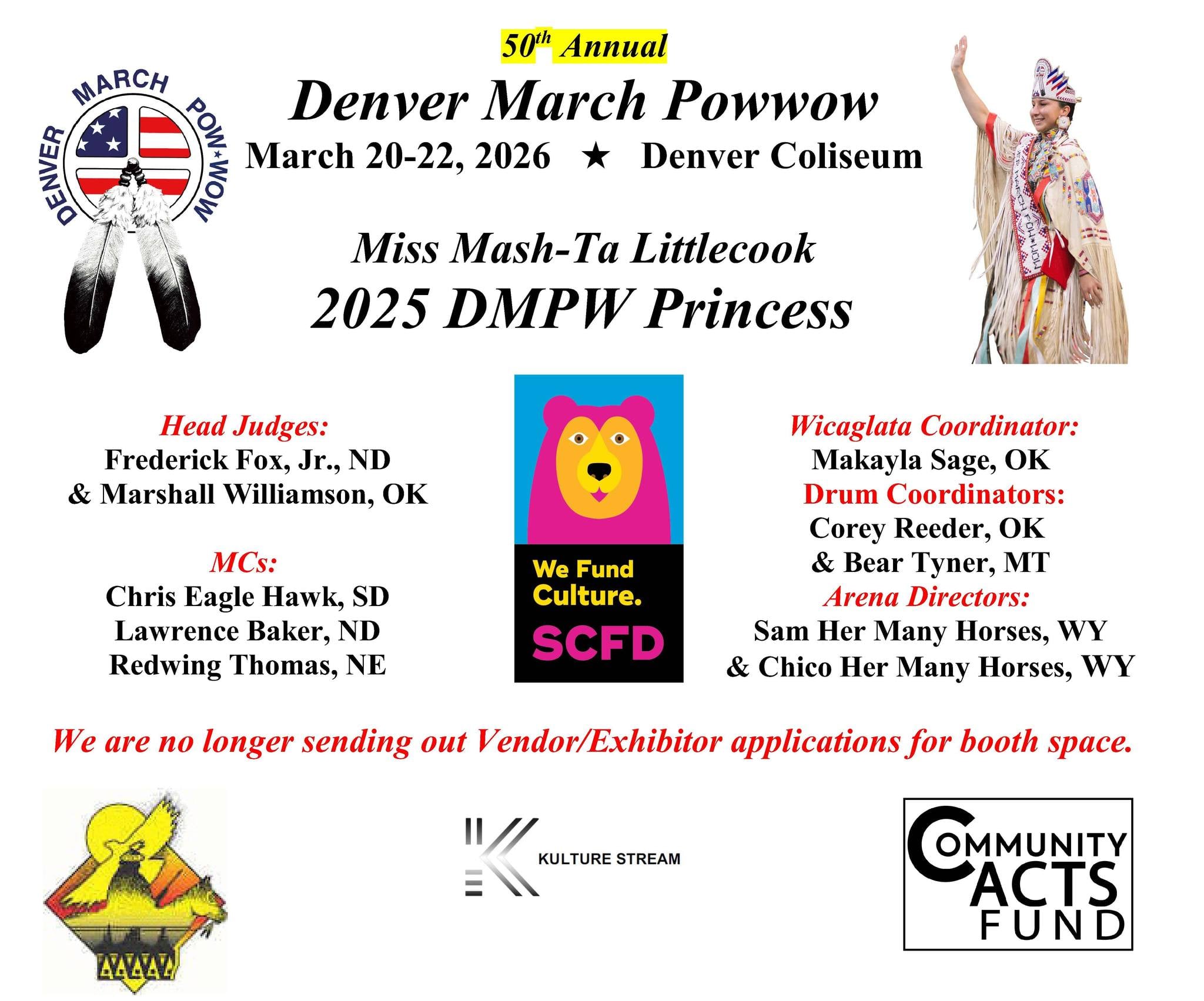 50th Annual Denver March Pow Wow 2026