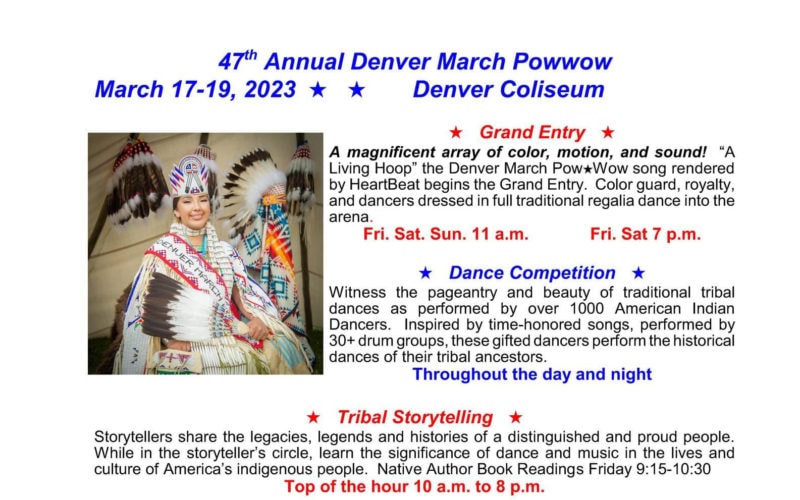 47th Annual Denver March Pow Wow 2023 Pow Wow Calendar