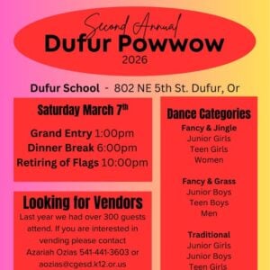 Second Annual Dufur Pow Wow 2026