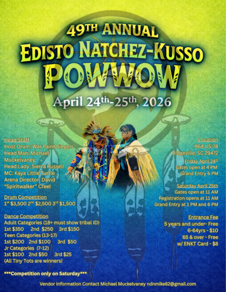 49th Annual Edisto Natchez-Kusso Pow Wow 2026