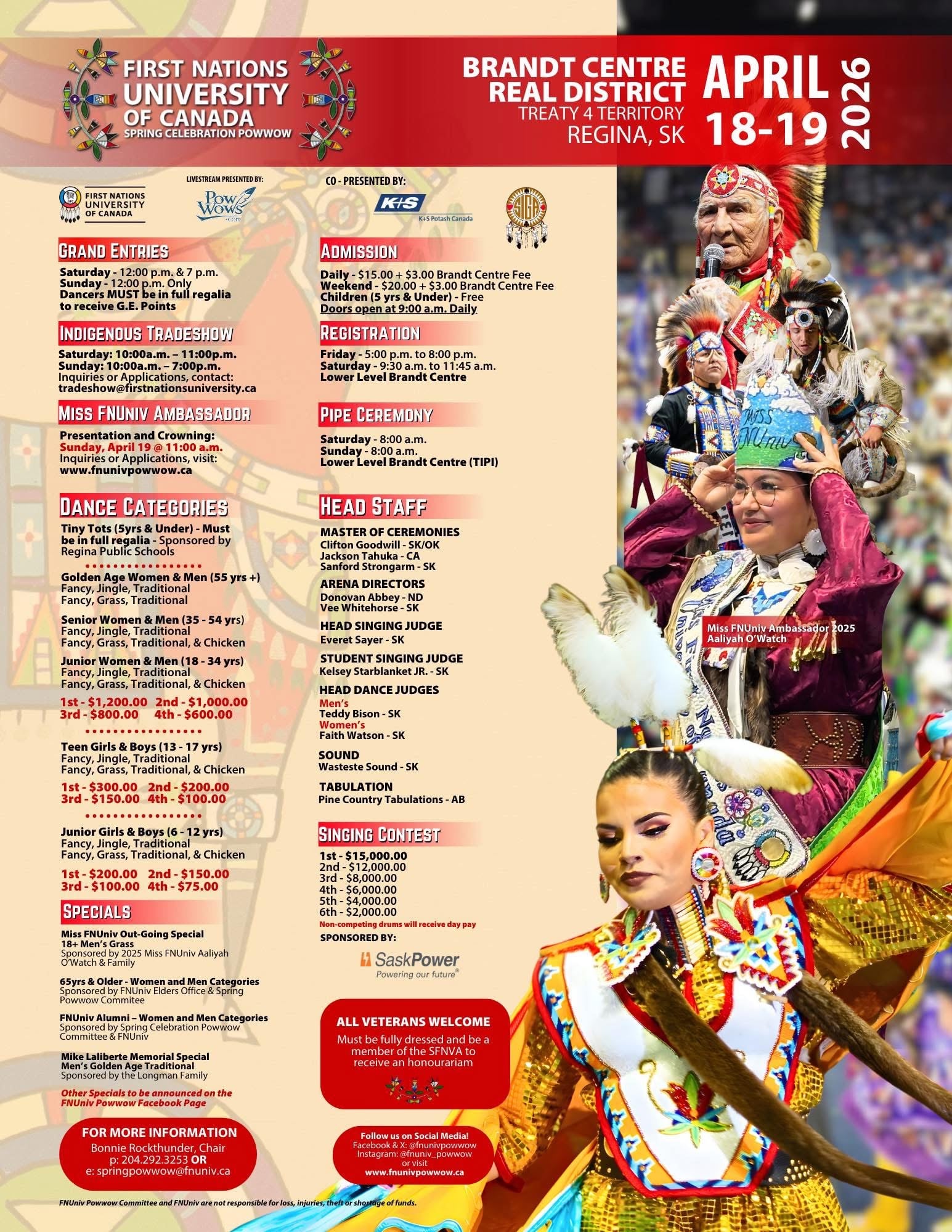 First Nations University of Canada  Spring Celebration Pow Wow 2026