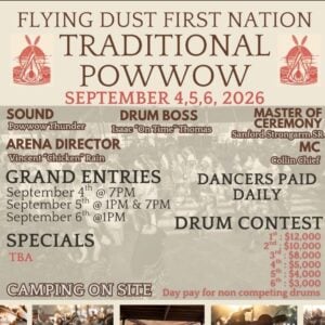 Flying Dust First Nation Traditional Pow Wow 2026