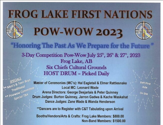 Frog Lake Pow Wow 2023