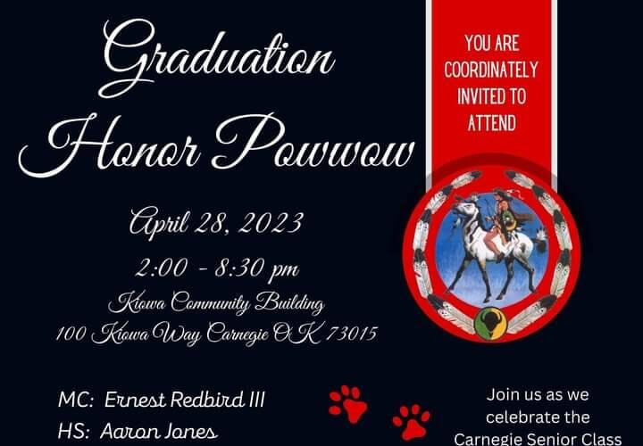 Graduation Honour Pow Wow – Carnegie OK – 2023